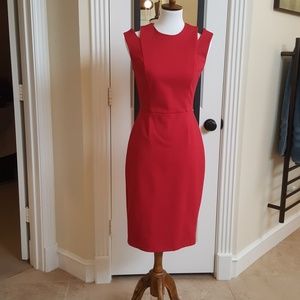 Sleeveless red dress